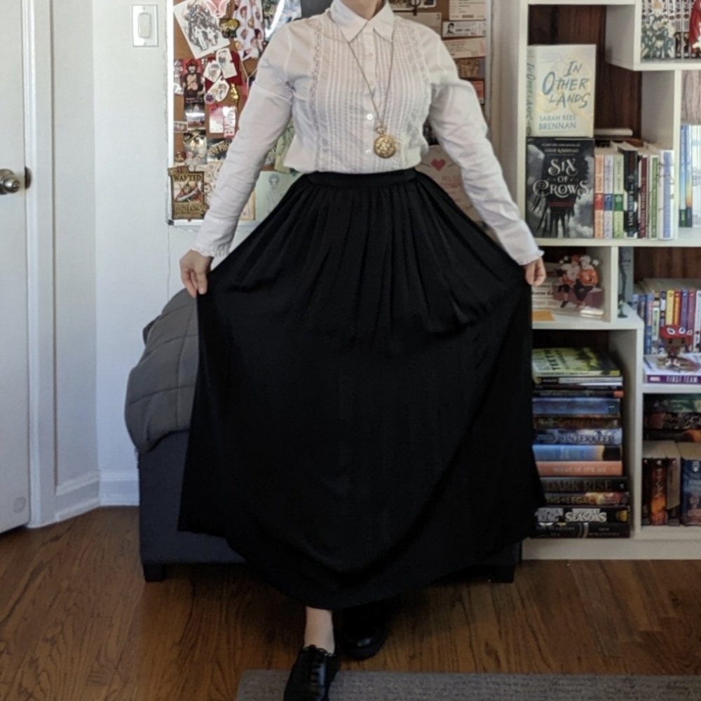 100% Silk Maxi Skirt
